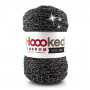 Hoooked Ribbon XL Trikotgarn Unicolor Lurex 3 Black Sparkle