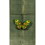 Permin Broderikit Sommerfugl grønnorange 9x6cm