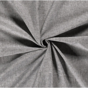 Bilde av Lin/bomull Med Stripe 145cm 069 Mørkegrå - 50cm