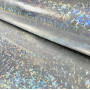 Polyesterjersey med folietrykk 150 cm 70 Silver - 50 cm