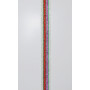 Strikk 25 mm sølv/lilla/rød/grønn med lurex - 50 cm