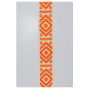 Veskerem i bomull/polyester 38 mm natur/orange - 50 cm