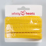 Infinity Hearts sammenleggbar strikk Blonde 22/11mm 645 Gul - 5m
