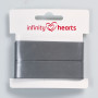 Infinity Hearts refleksbånd 20 mm grå - 5 m
