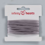 Infinity Hearts Satengbånd Dobbeltsidet 3mm 12 Sølv - 5m