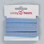 Infinity Hearts fiskebensbånd bomull 10mm 22 denimblå - 5m