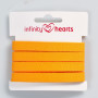 Infinity Hearts Sildebens Bånd Bomuld 10mm 55 Lys Oransje - 5m