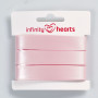 Infinity Hearts Satengbånd Dobbeltsidet 15mm 117 Lys Pink - 5m