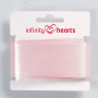 Infinity Hearts Satengbånd Dobbeltsidet 38mm 117 Lys Pink - 5m