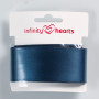 Infinity Hearts Satengbånd Dobbeltsidet 38mm 369 Military Blue - 5m
