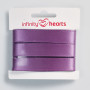 Infinity Hearts Satengbånd Dobbeltsidet 15mm 473 Mørk Lilla - 5m
