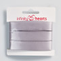Infinity Hearts Satengbånd Dobbeltsidet 15mm 12 Sølv - 5m