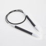 KnitPro Karbonz Asymmestriske rundpinner Karbonfiber 25 cm 3,25 mm