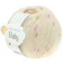 Lana Grossa Cool Wool baby Yarn Print 353 Raw White/Syren/Pink/Berry