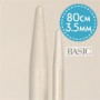 Drops Basic Rundpinner Aluminium 80cm 3.50mm / 31.5in US 4