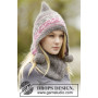 Sweet Winter Hat by DROPS Design - Lue og hals strikkeoppskrift str. S - XL