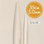 Drops Basic Strikkepinner / JumperpinnerAluminium 35cm 5.00mm / 13.8in US 8
